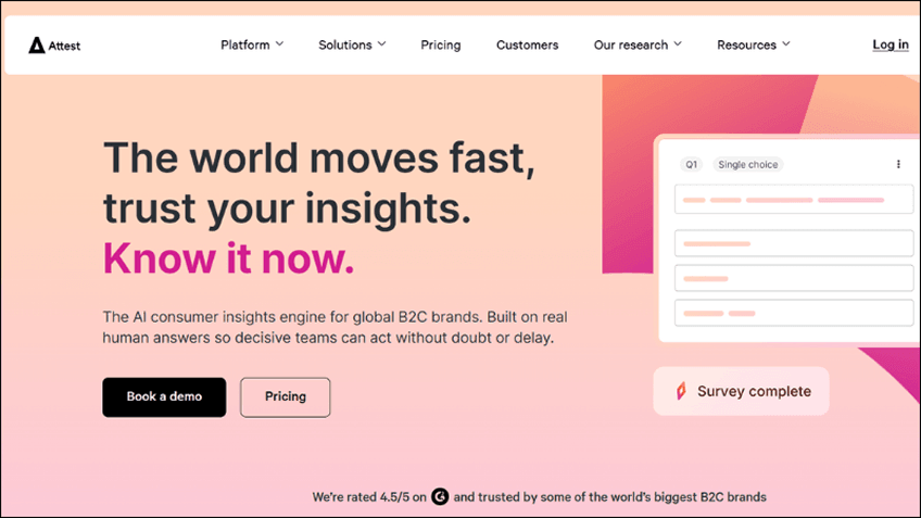 Attest Best Concept Testing Tools