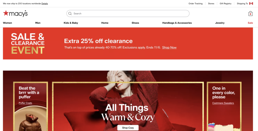 seasonal discounts with macy's