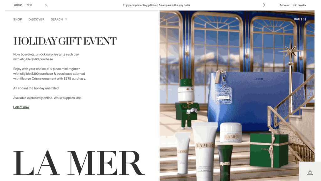 la mer brand example of In-Store Sampling