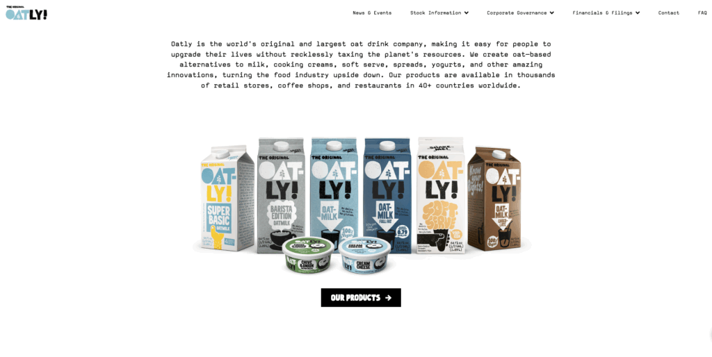 Oatly: oat milk company
